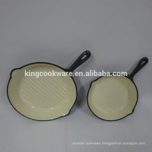 Modern kitchen designs cast iron frying pan/cooking pan set